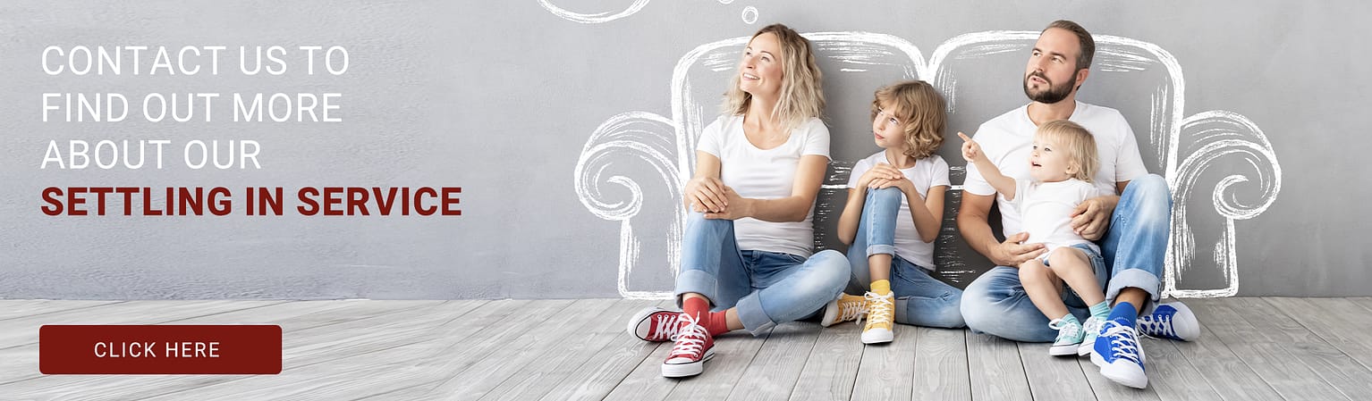 contact us to find out more about our settling in service