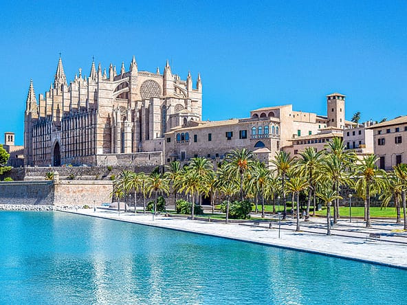 View of Palma de Mallorca Cathedral