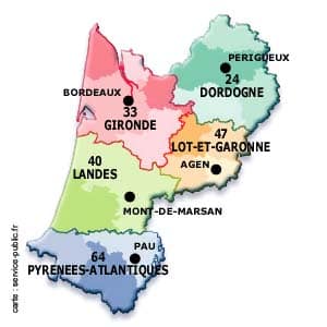 Aquitaine_map Aquitaine voted as one of the top locations in France to live 6