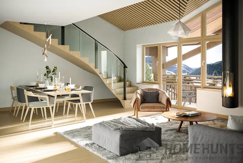 4 Must-See Properties in the Swiss and French Alps 3 New Build Penthouse Apartment in Chatel